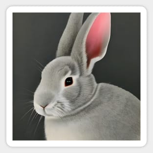 Rabbit Painting Magnet